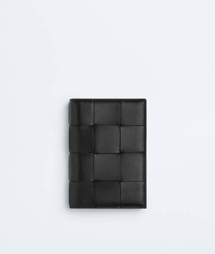 Women's Cassette Passport Case in Black Bottega Veneta Mexico EN - Image 1