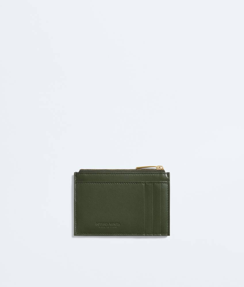 Tarjetero Intrecciato con cremallera para Mujer en Green tweed Bottega Veneta M&eacute;xico ES - Image 3
