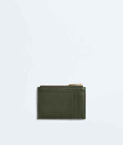 Tarjetero Intrecciato con cremallera para Mujer en Green tweed Bottega Veneta M&eacute;xico ES - Image 3