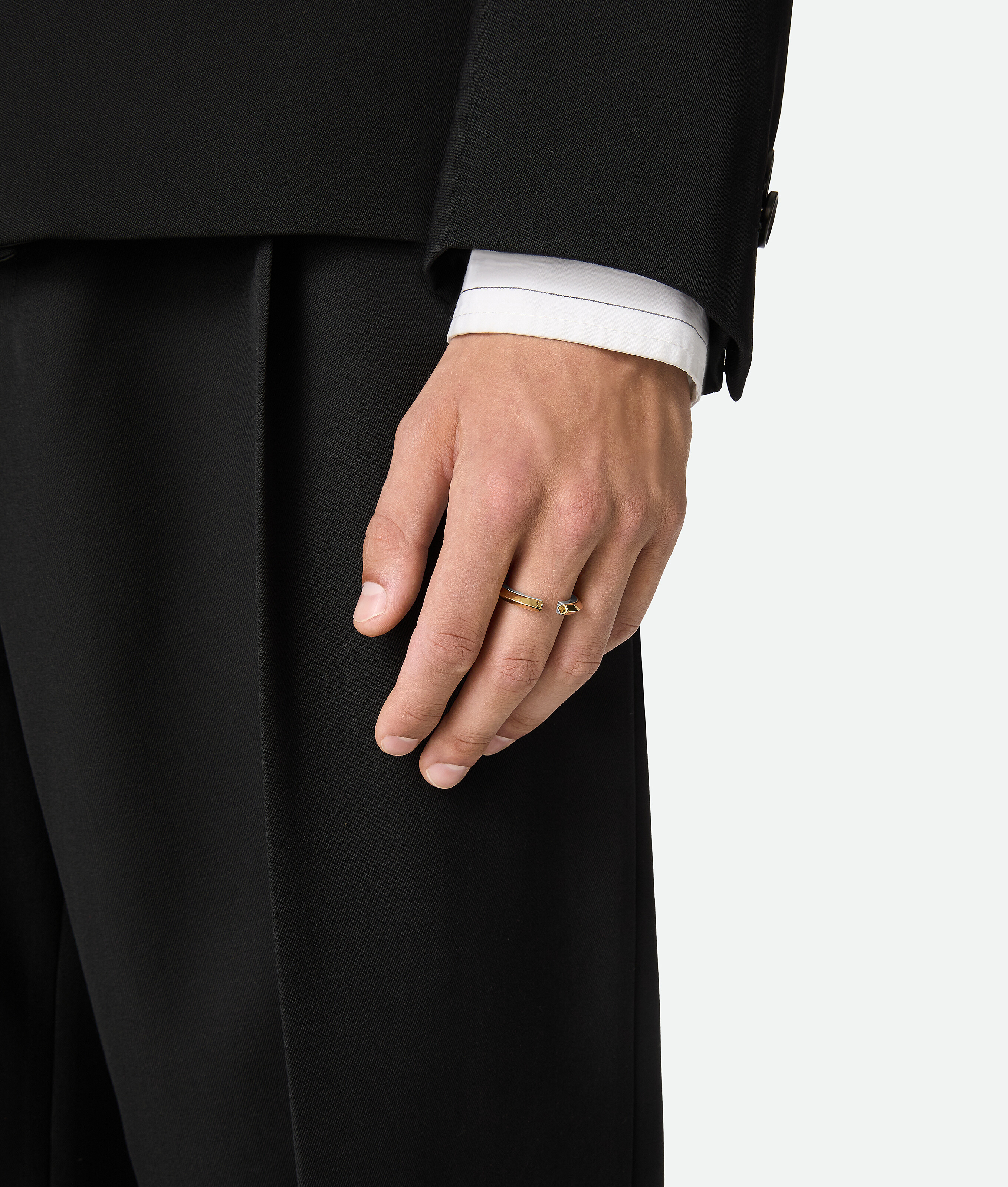 Bottega Veneta Stack Ring In Gold