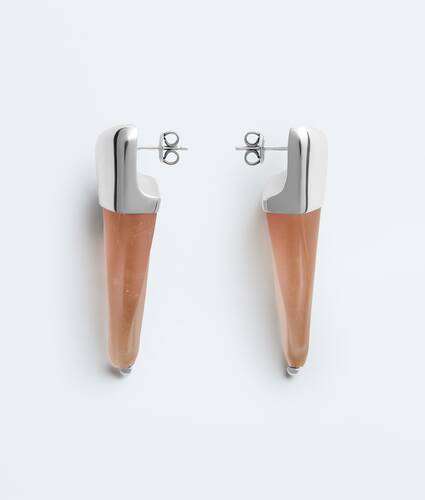 Women's Large Prisma Earrings in Pink Bottega Veneta Bulgaria EN - Image 1