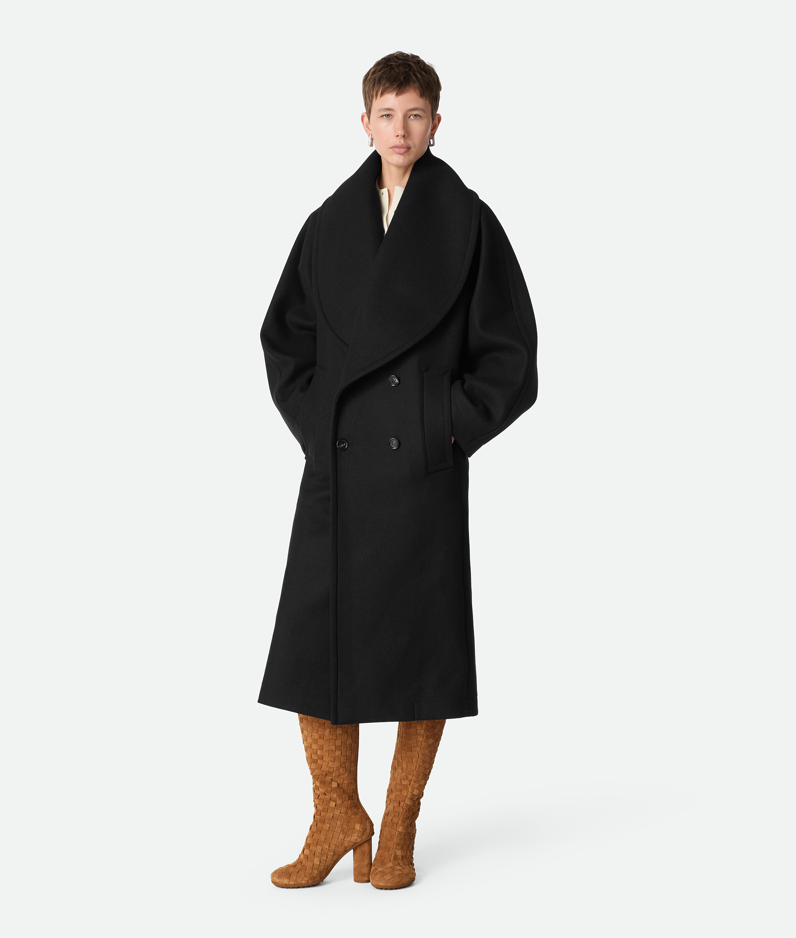 Bottega Veneta Suede Atomic Knee-high Boots 90 In Brown