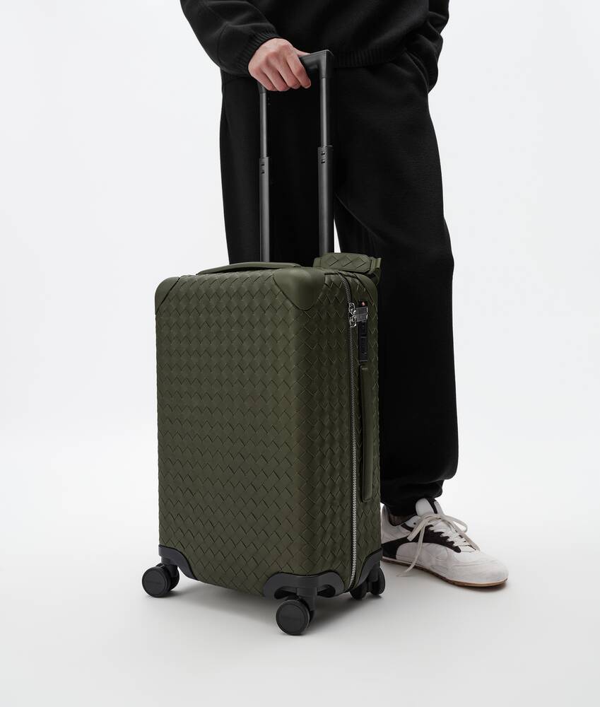 Trolley da cabina Odyssey Intrecciato da Uomo in Bark green Bottega Veneta Italia IT - Image 2