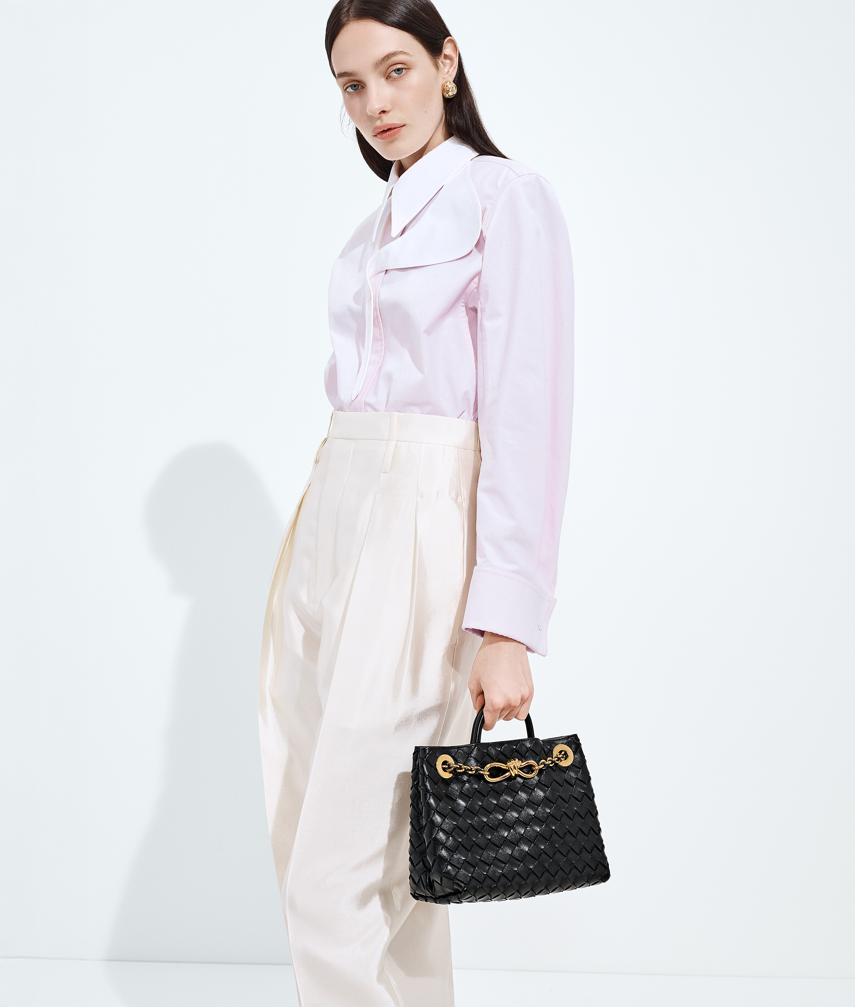 Andiamo avec chaîne petit format pour Femme en Black Bottega Veneta Canada FR - Image 8