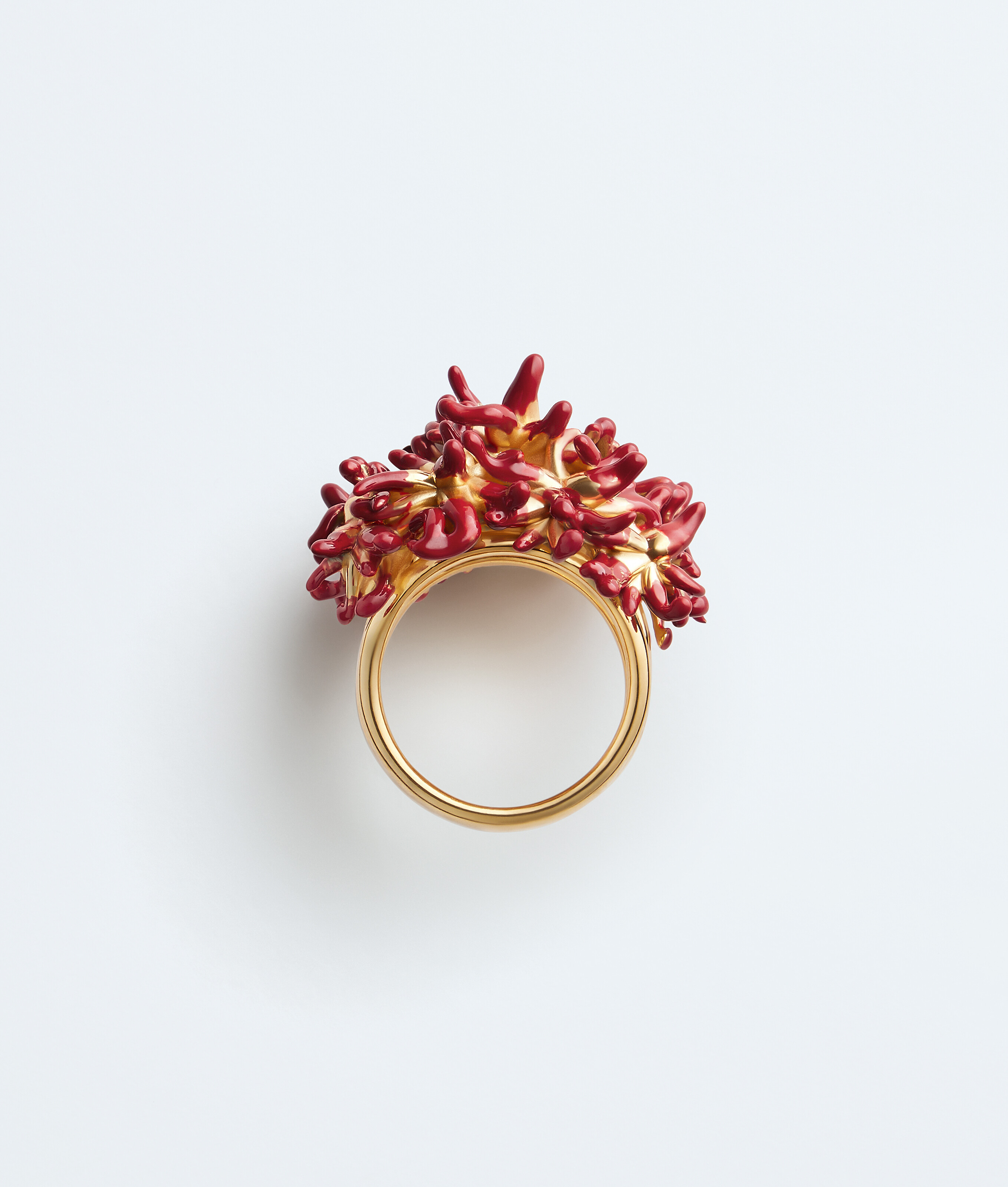Women's Sea Coral Ring in Cardinal Bottega Veneta Zimbabwe EN - Image 3
