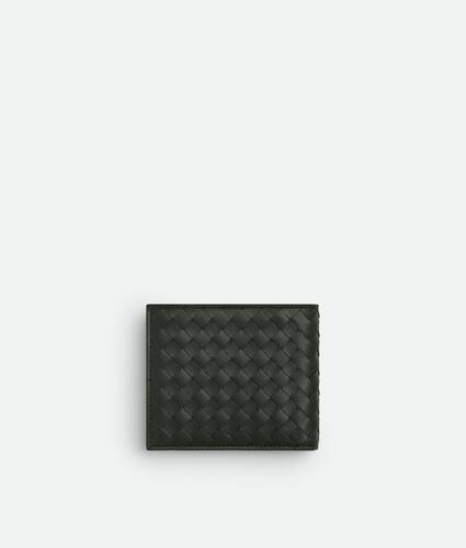 Men's Intrecciato Piccolo Bi-Fold Wallet With Coin Purse in Dark green Bottega Veneta Macao SAR China EN - Image 3