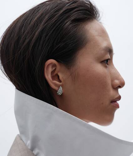 Women's Candy Drop Earrings in White/black Bottega Veneta Lithuania EN - Image 2