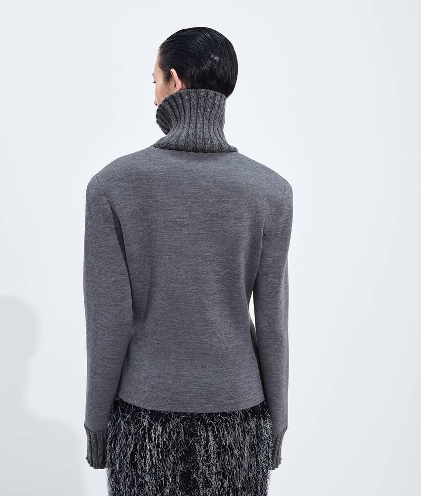Maglia in lana doppia da Donna in Thunder Bottega Veneta Italia IT - Image 3