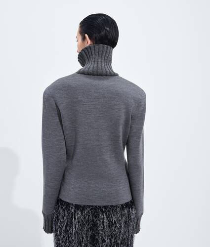 Maglia in lana doppia da Donna in Thunder Bottega Veneta Italia IT - Image 3
