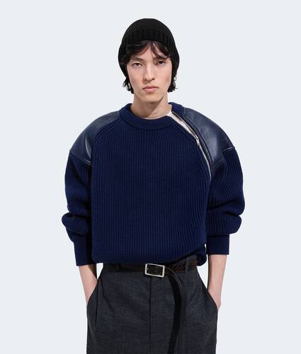 Jersey de punto ingl&eacute;s de lana y cachemira para Hombre en Azurite Bottega Veneta M&eacute;xico ES - Image 1
