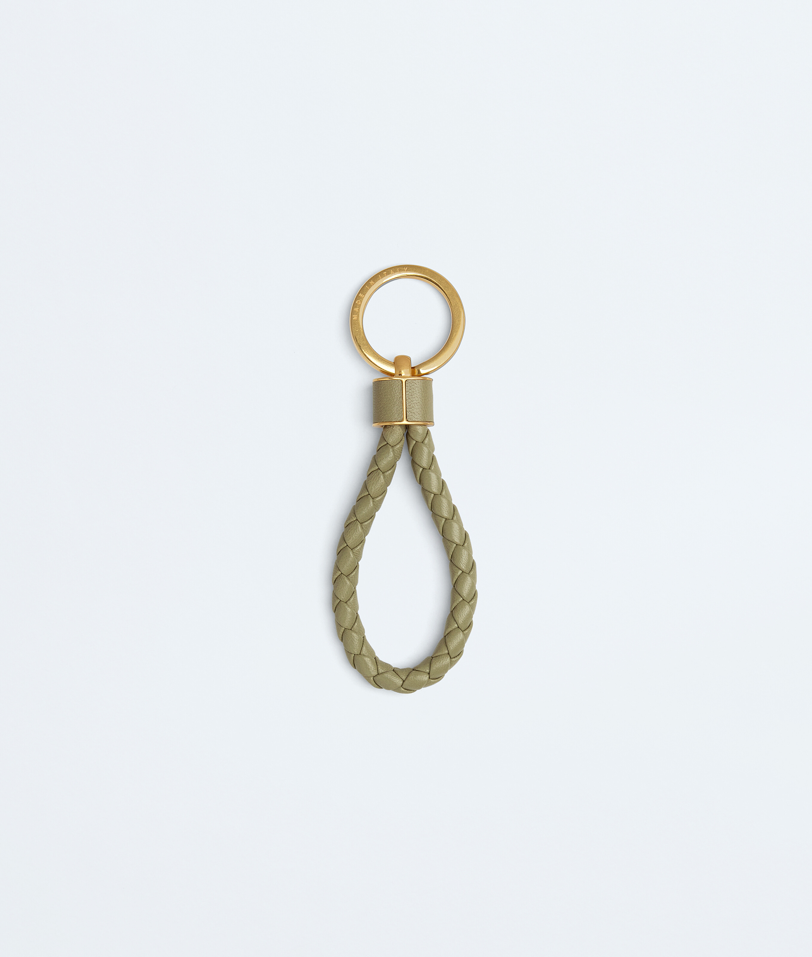 Women's Intreccio Key Ring in Travertine Bottega Veneta Luxembourg EN - Image 2