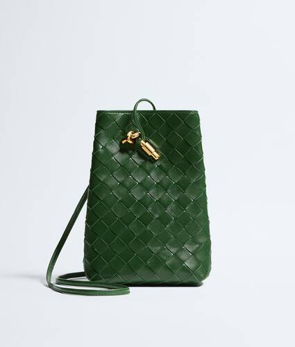 Women's Andiamo Phone Pouch in Basil Bottega Veneta Germany EN - Image 1