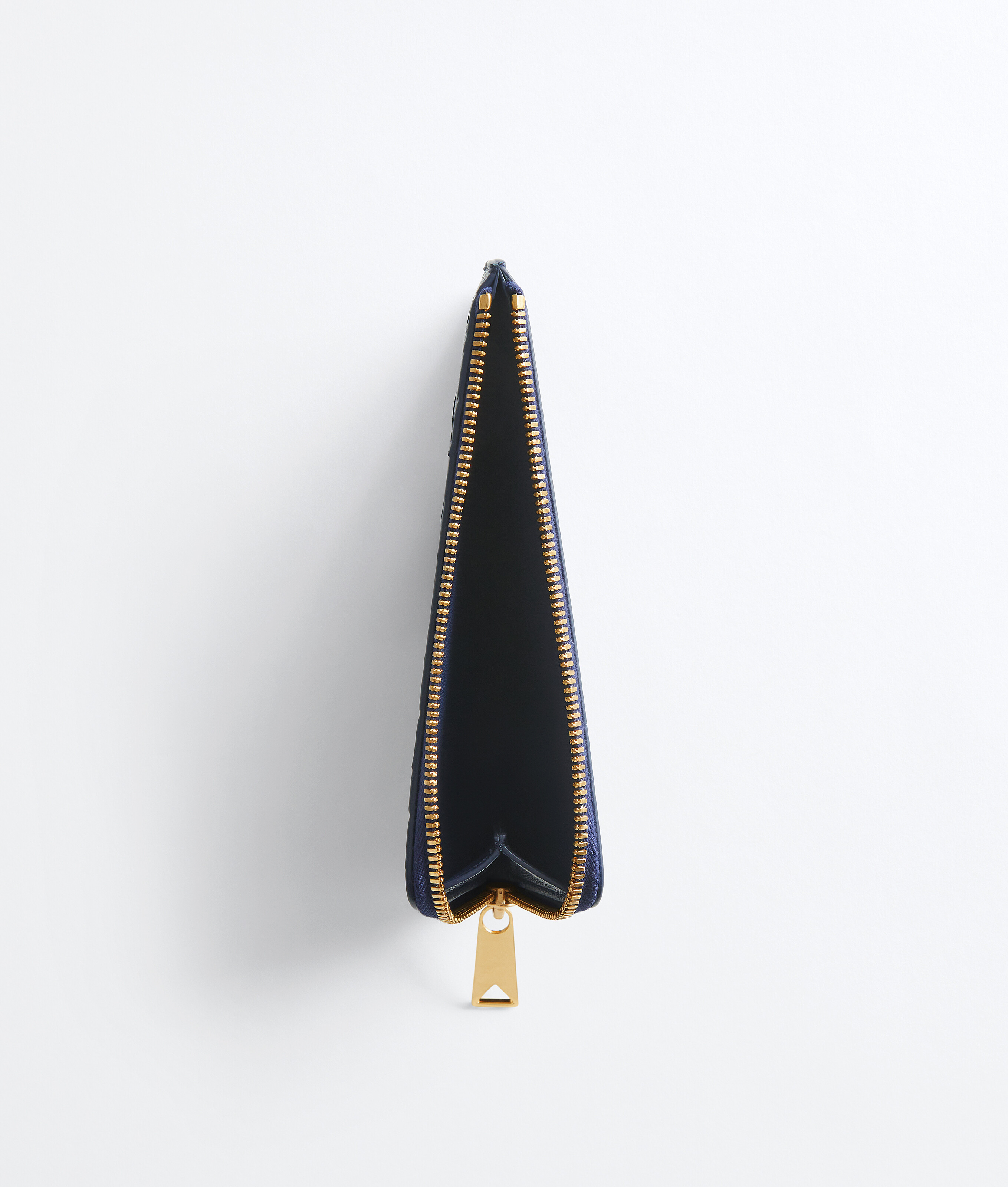Women's Intrecciato L-Zipped Card Case in Petroleum/glacial Bottega Veneta Luxembourg EN - Image 2