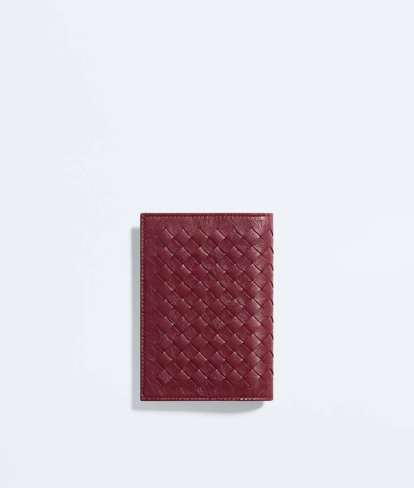 Men's Woven Mycelium Passport Case in Lava red Bottega Veneta Zimbabwe EN - Image 3