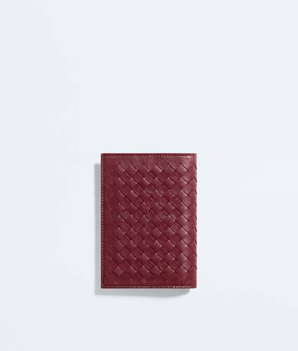 Men's Woven Mycelium Passport Case in Lava red Bottega Veneta Zimbabwe EN - Image 3
