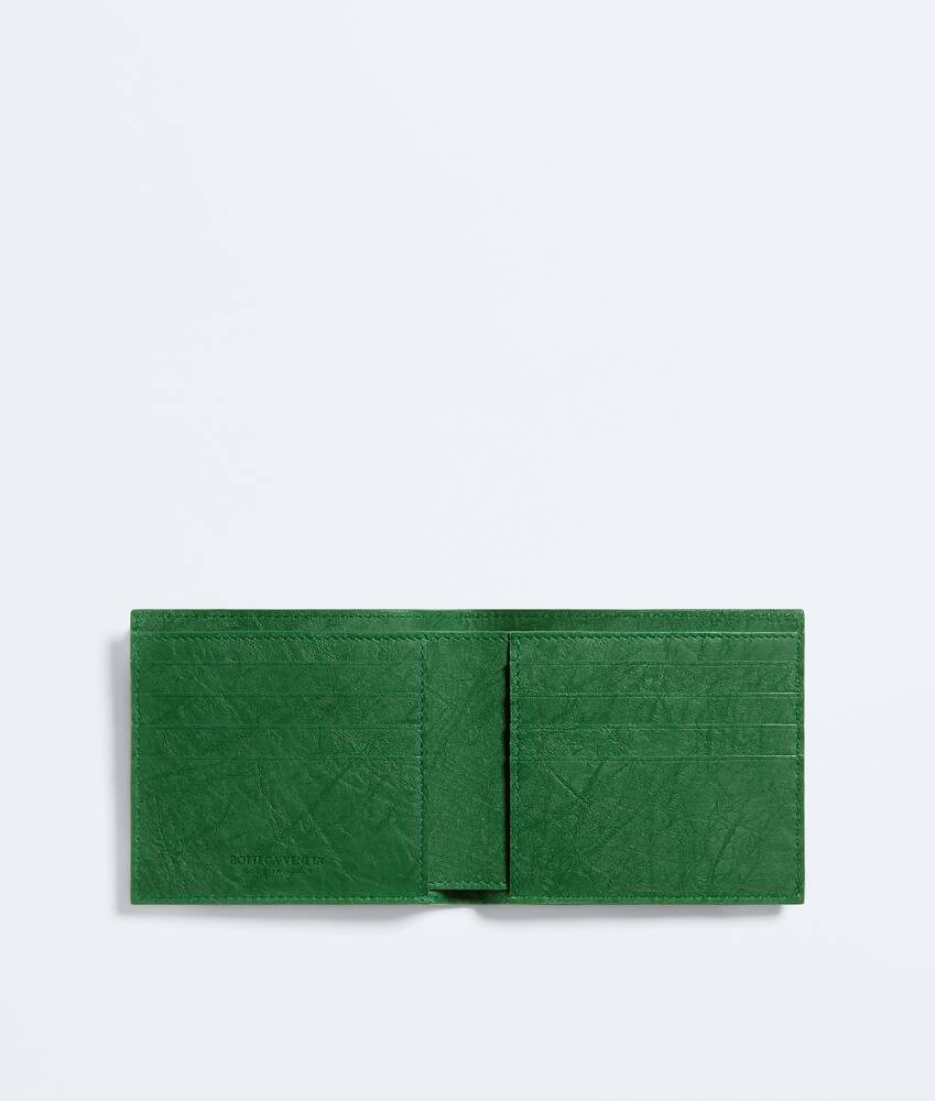 Men's Woven Mycelium Bi-Fold Wallet in Shamrock Bottega Veneta Croatia EN - Image 2