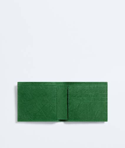 Men's Woven Mycelium Bi-Fold Wallet in Shamrock Bottega Veneta Croatia EN - Image 2