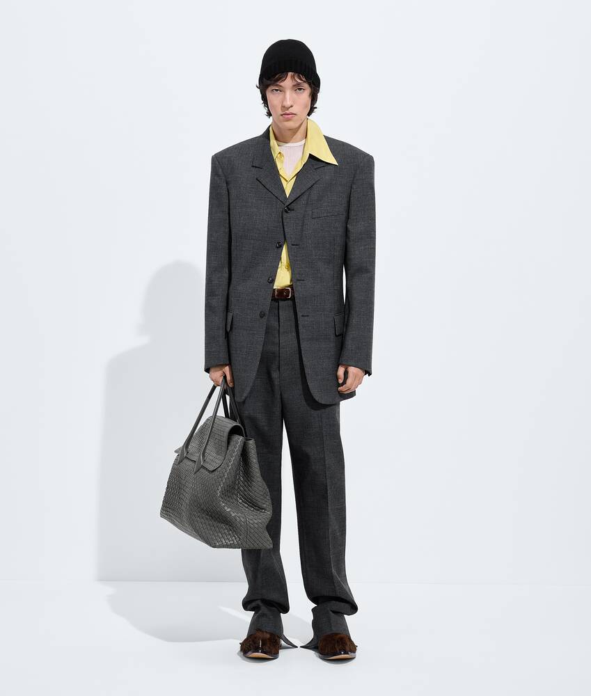 Men's Shetland Wool Toile Pants in Ardoise melange Bottega Veneta Canada EN - Image 4