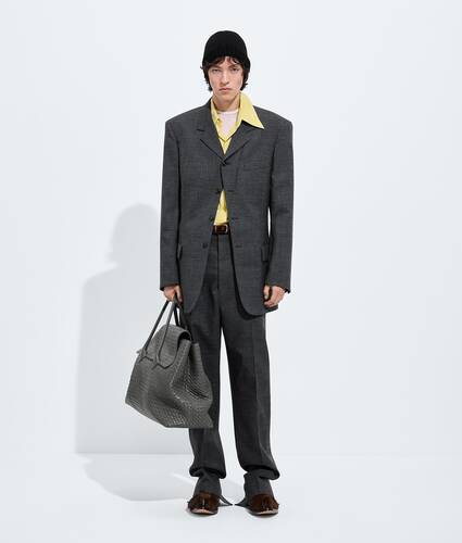 Men's Shetland Wool Toile Pants in Ardoise melange Bottega Veneta Canada EN - Image 4