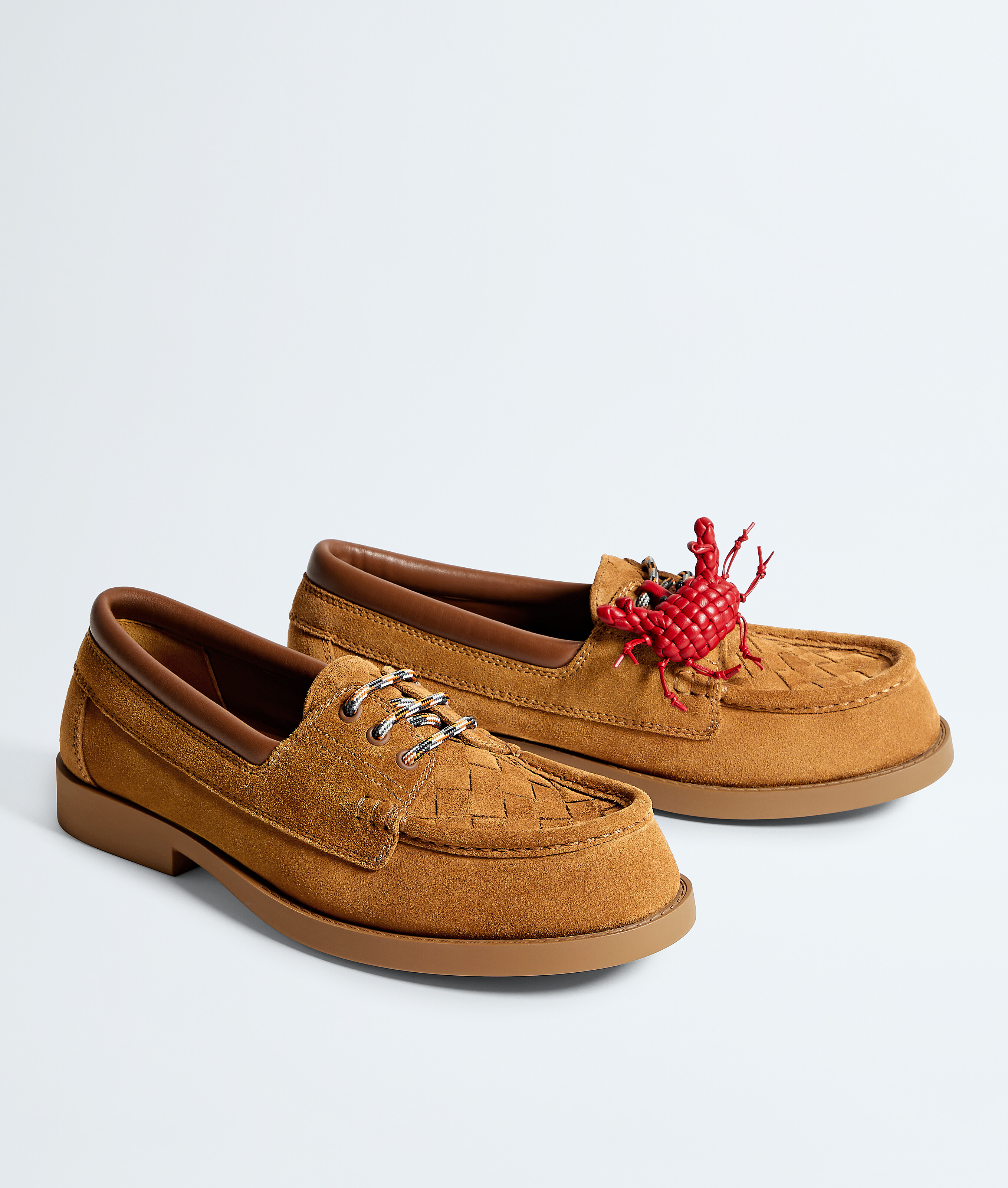 Men's Pier Boat Shoe  in Tannin Bottega Veneta Malta EN - Image 3