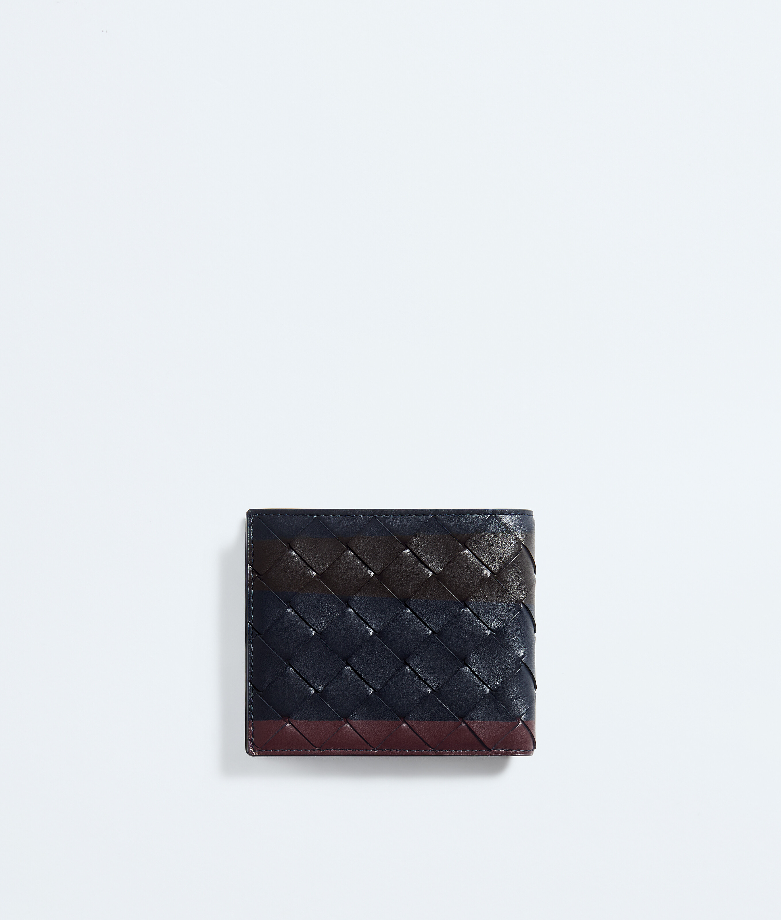 Men's Intrecciato Bi-Fold Wallet in Midnight/espresso/deep mahogany Bottega Veneta Finland EN - Image 3