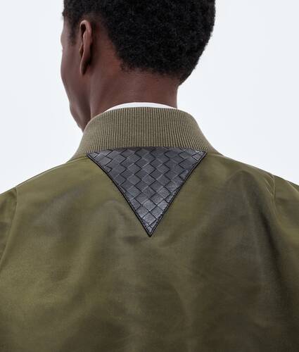 Padded Nylon Bomber Jacket