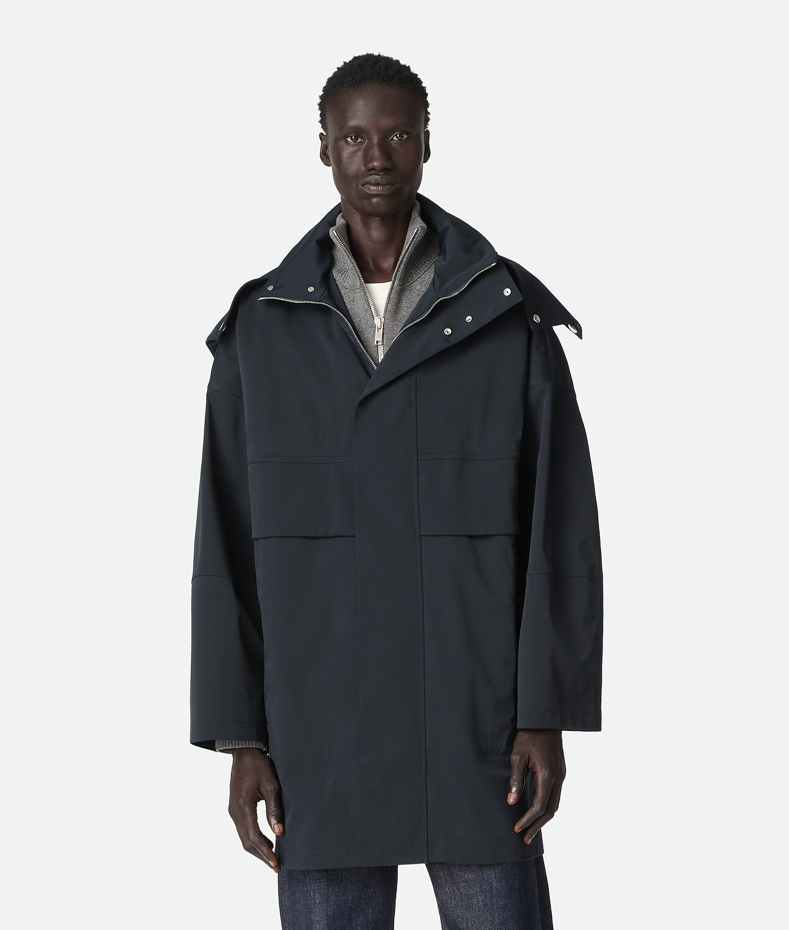 Bonded Tech Wool Hooded Parka