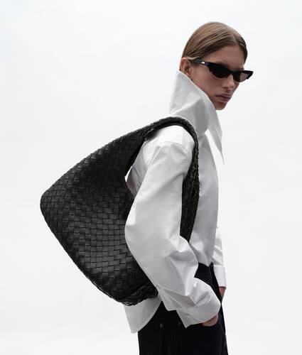 Women's Large Campana in Black Bottega Veneta Hungary EN - Image 2