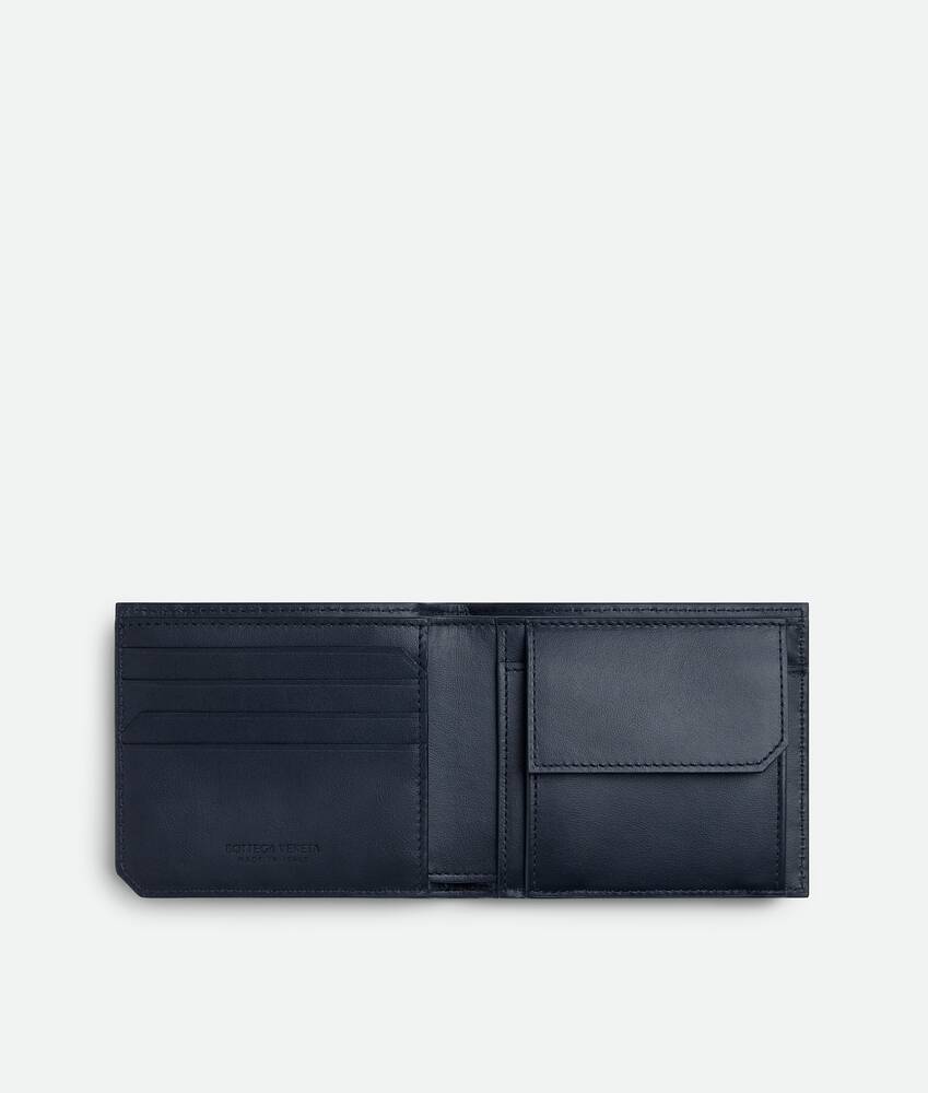 Men's Intrecciato Piccolo Bi-Fold Wallet With Coin Purse in Space Bottega Veneta Japan EN - Image 2
