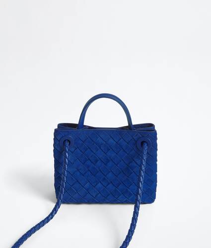 Women's Mini Andiamo in Blue royal Bottega Veneta Singapore EN - Image 6