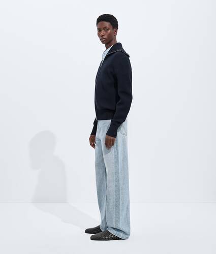 Men's Sky Bleached Wide Leg Jeans in Light bleach Bottega Veneta Czechia EN - Image 2