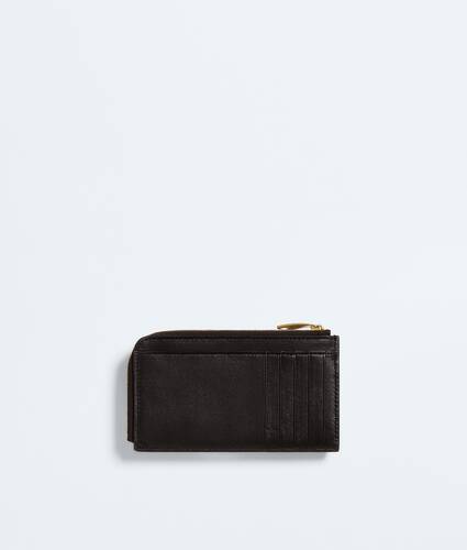 Portacarte Intrecciato Piccolo con zip a L e patta da Donna in Espresso Bottega Veneta Italia IT - Image 2