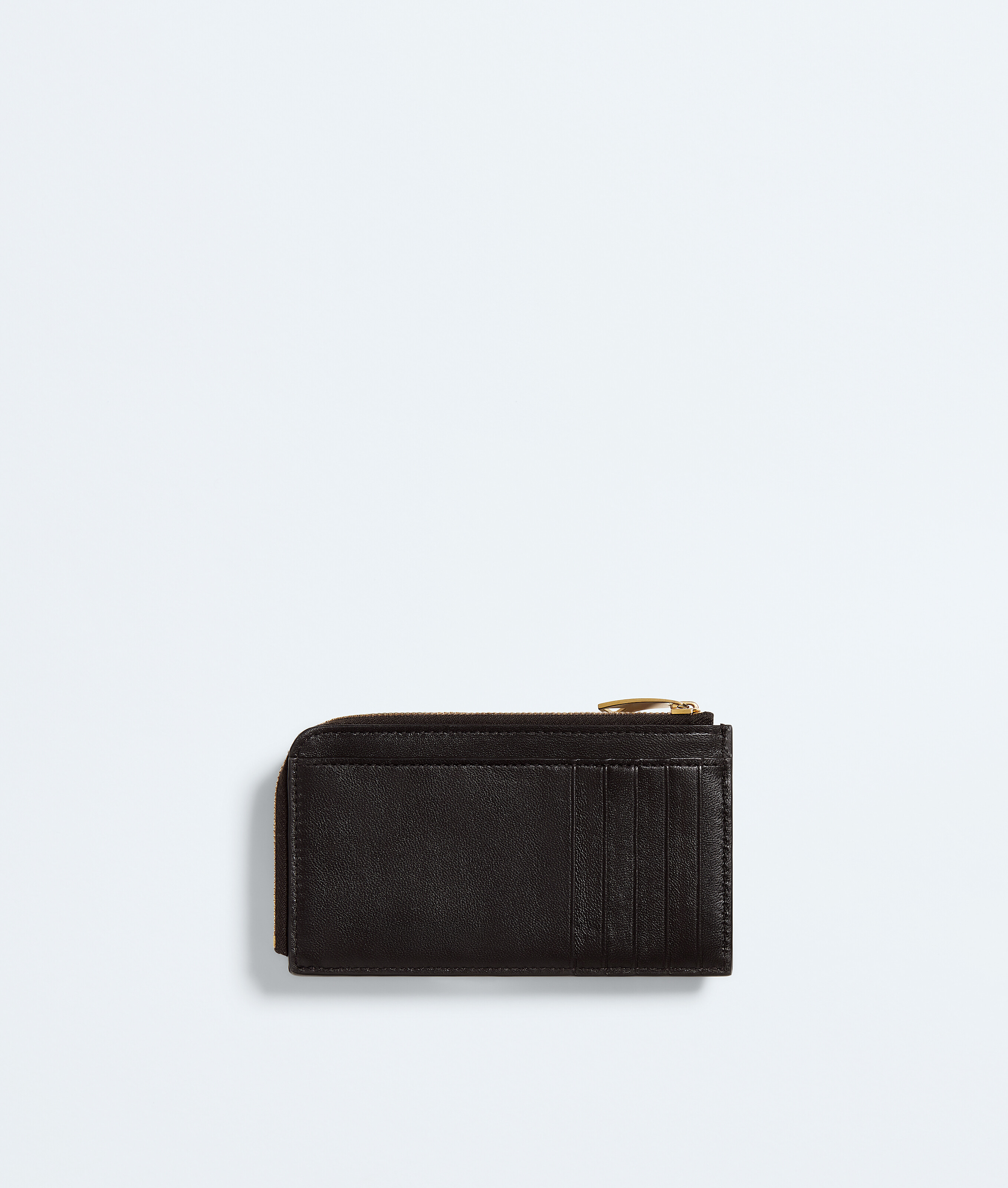 Women's Intrecciato Piccolo L-Zipped Card Case with Flap in Espresso Bottega Veneta Luxembourg EN - Image 2