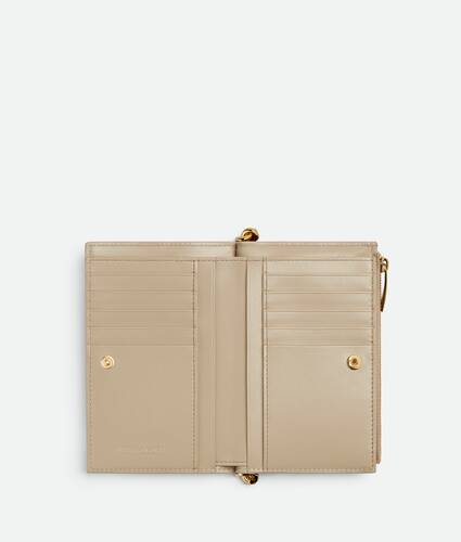 Women's Solstice Medium Bi-Fold Wallet in Ecru Bottega Veneta Japan EN - Image 2