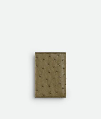 &Eacute;tui pour cartes &agrave; rabat en autruche pour Homme en Algae Bottega Veneta France FR - Image 3