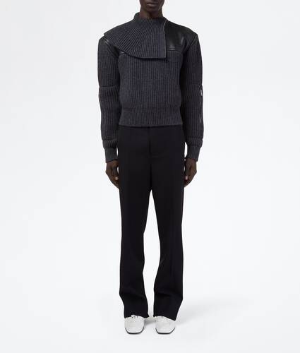 ウール リブ セーター のために メンズ で ダークグレー メランジェ Bottega Veneta 日本 JA - Image 1