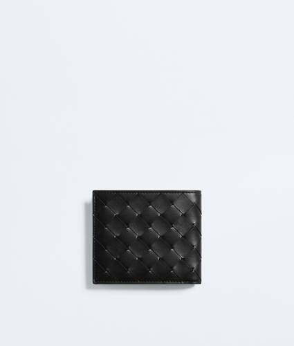 Men's Intrecciato Bi-Fold Wallet in Black/shamrock Bottega Veneta Hong Kong SAR China EN - Image 3