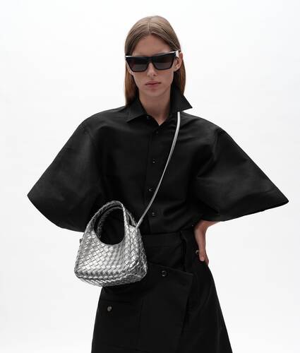 Women's Baby Campana in Silver Bottega Veneta Taiwan EN - Image 2