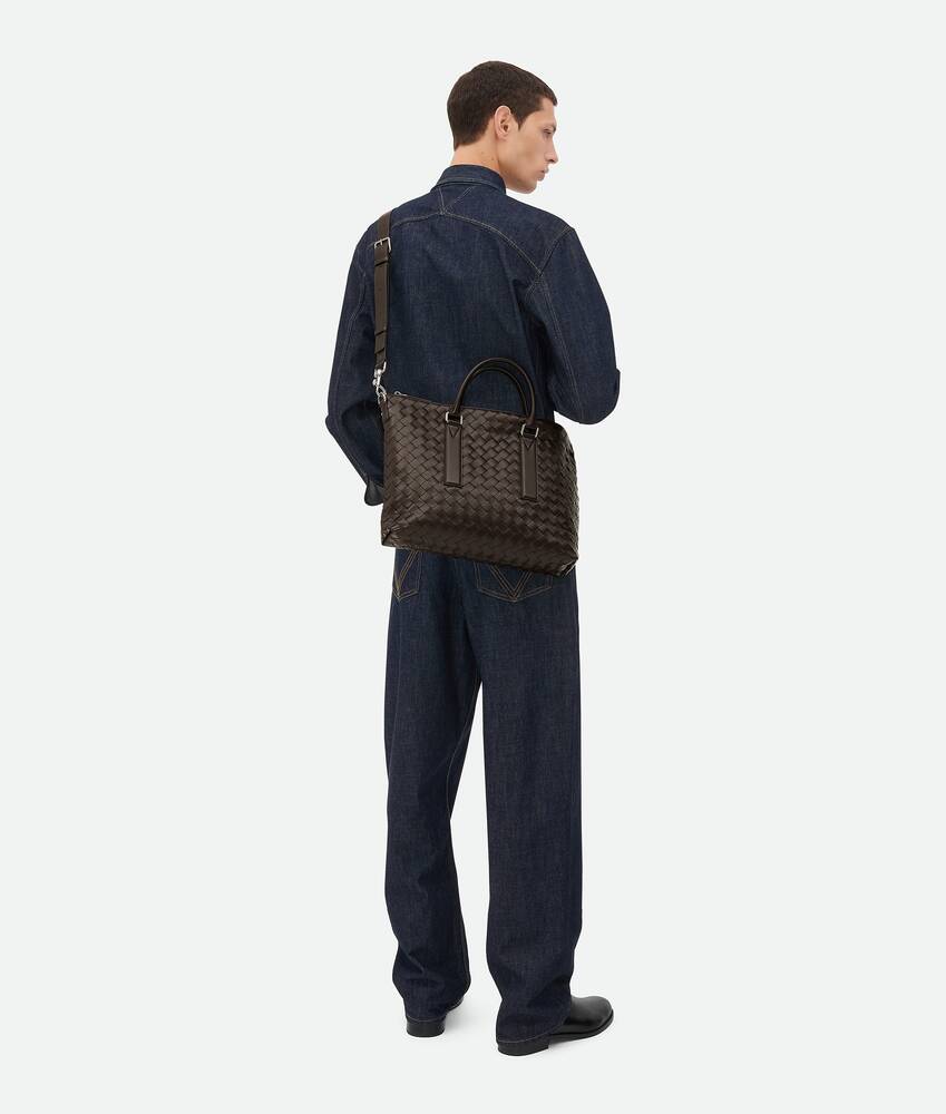 Men's Intrecciato Soft Briefcase in Fondant Bottega Veneta United States EN - Image 5