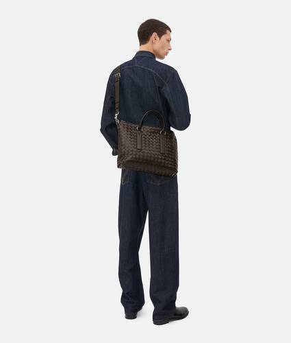 Men's Intrecciato Soft Briefcase in Fondant Bottega Veneta Canada EN - Image 5