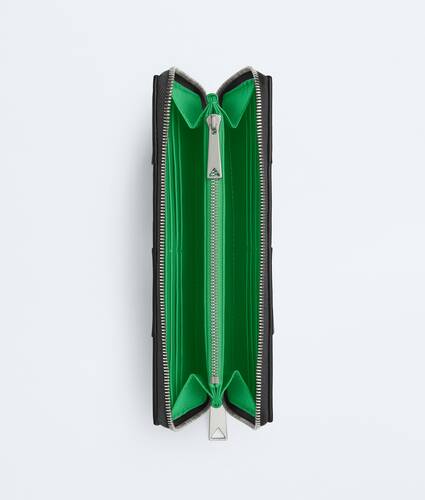 Women's Cassette Zip Around Wallet in Black/parakeet Bottega Veneta Zimbabwe EN - Image 2