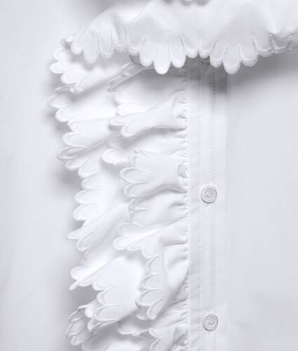 Men's Compact Cotton Poplin Shirt in White Bottega Veneta Ireland EN - Image 6