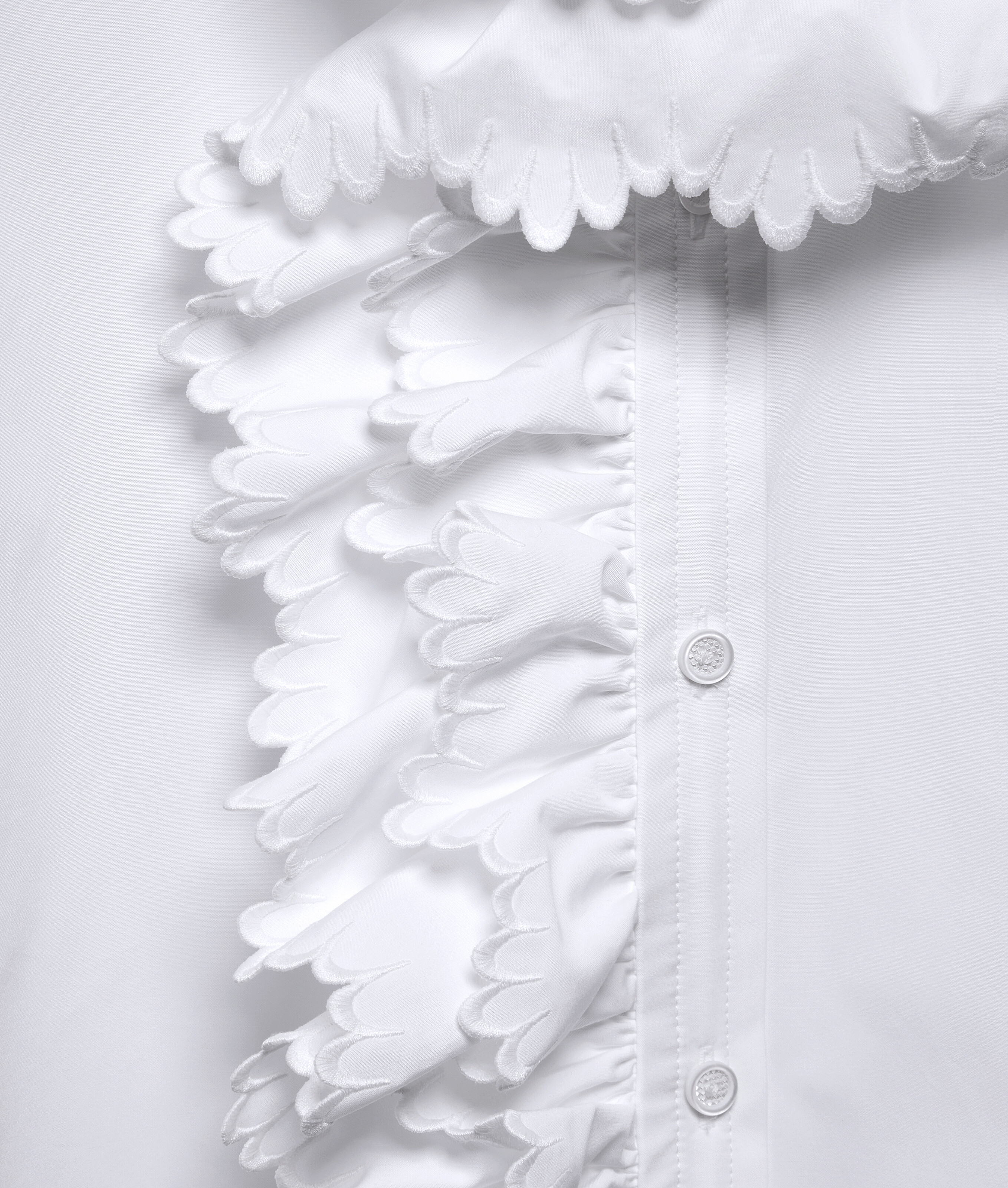 Men's Compact Cotton Poplin Shirt in White Bottega Veneta Finland EN - Image 6