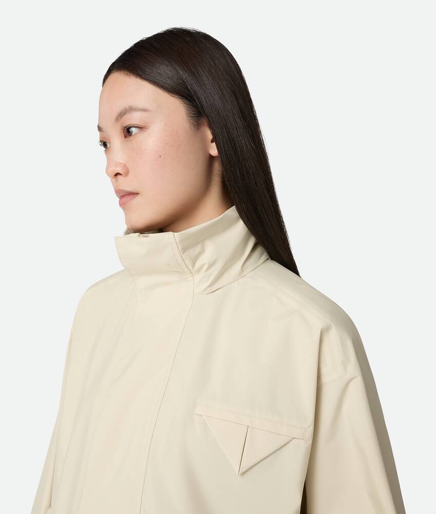Women's Packable Nylon Hooded Blouson in Sea salt Bottega Veneta Hong Kong SAR China EN - Image 4
