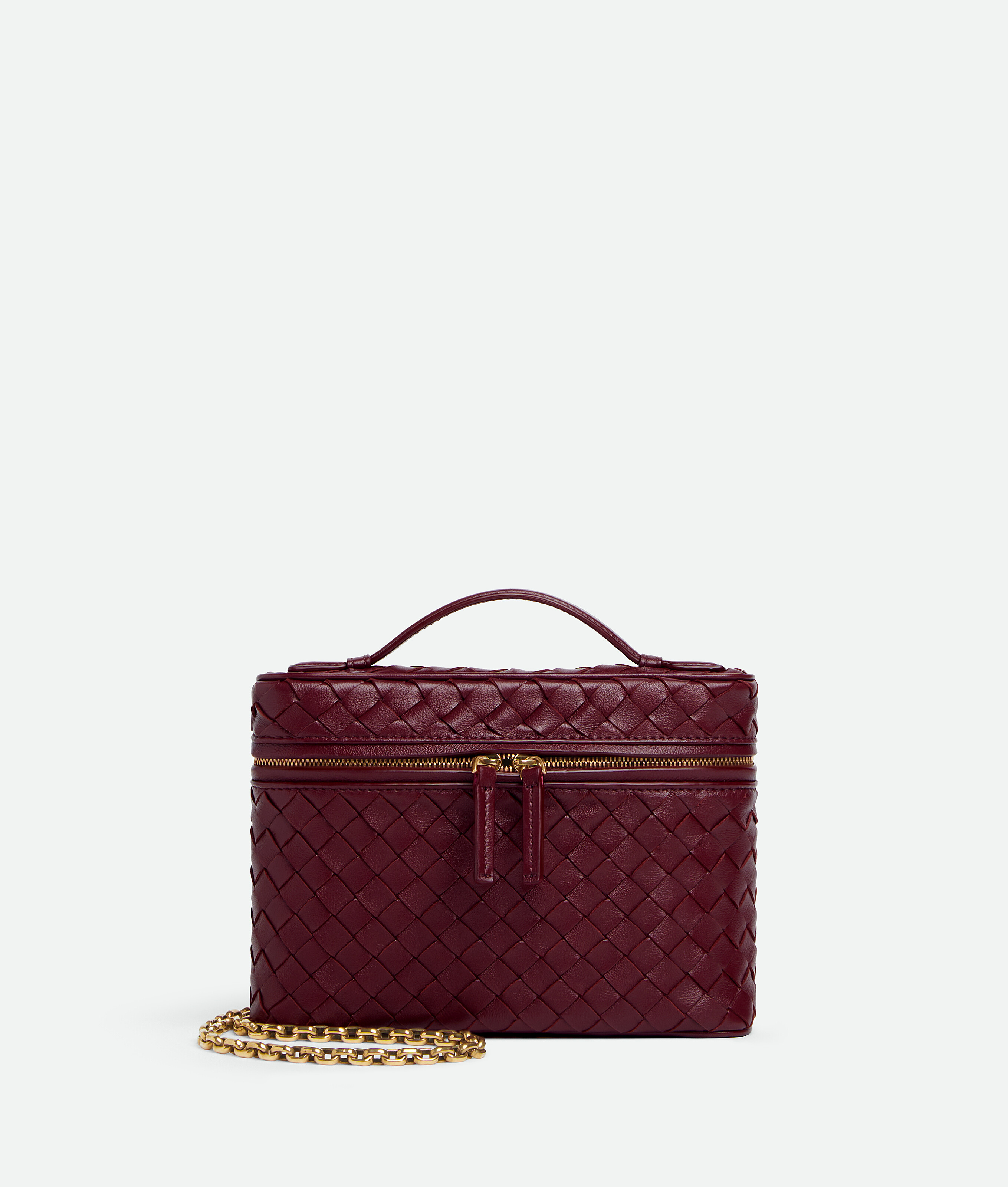 Bottega Veneta Small Soft Vanity In Burgundy