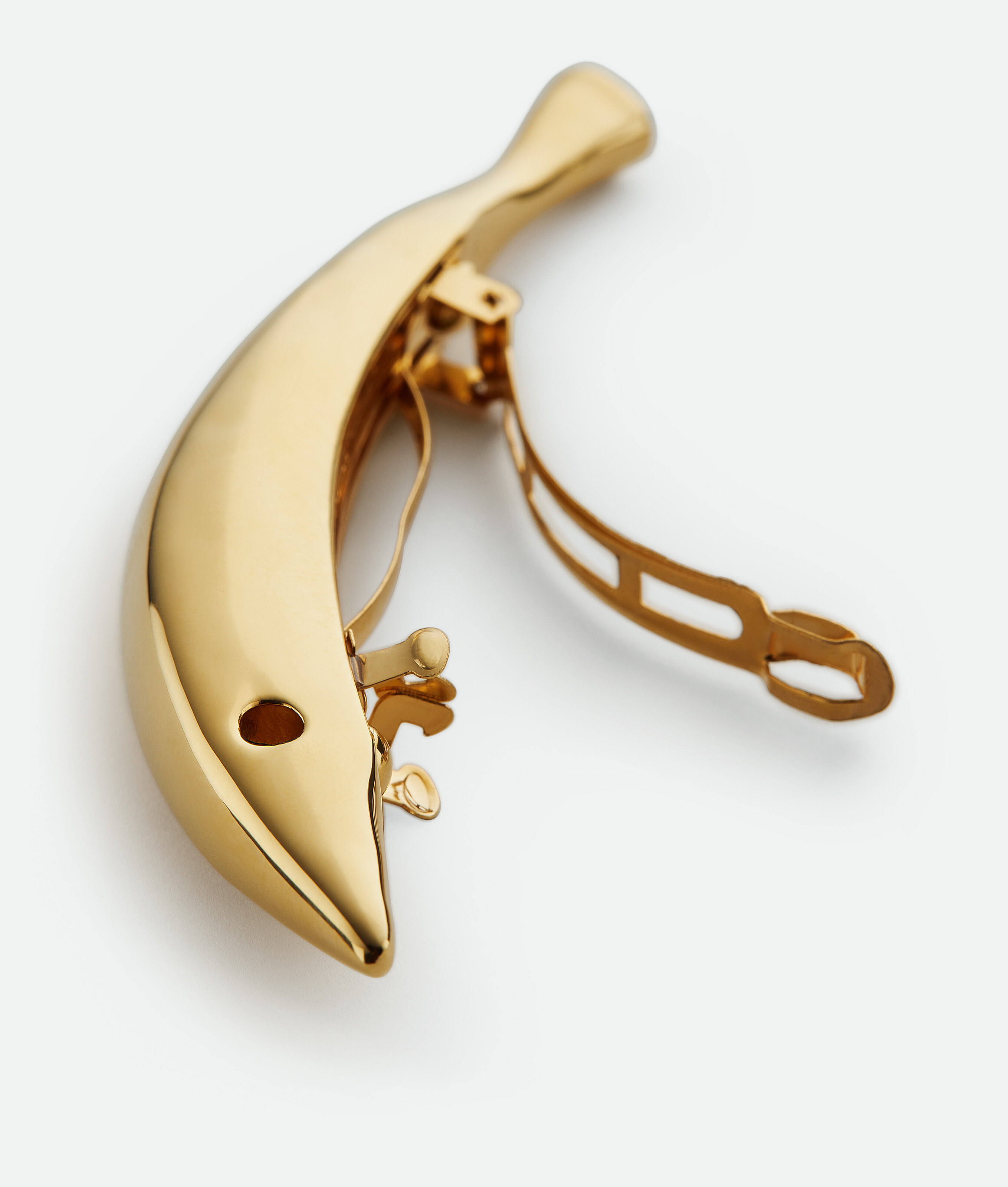 Women's Sardine Hair Clip in Yellow gold Bottega Veneta Lithuania EN - Image 4