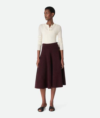 Wool Bouclé Skirt