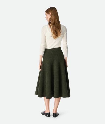 Wool Bouclé Skirt