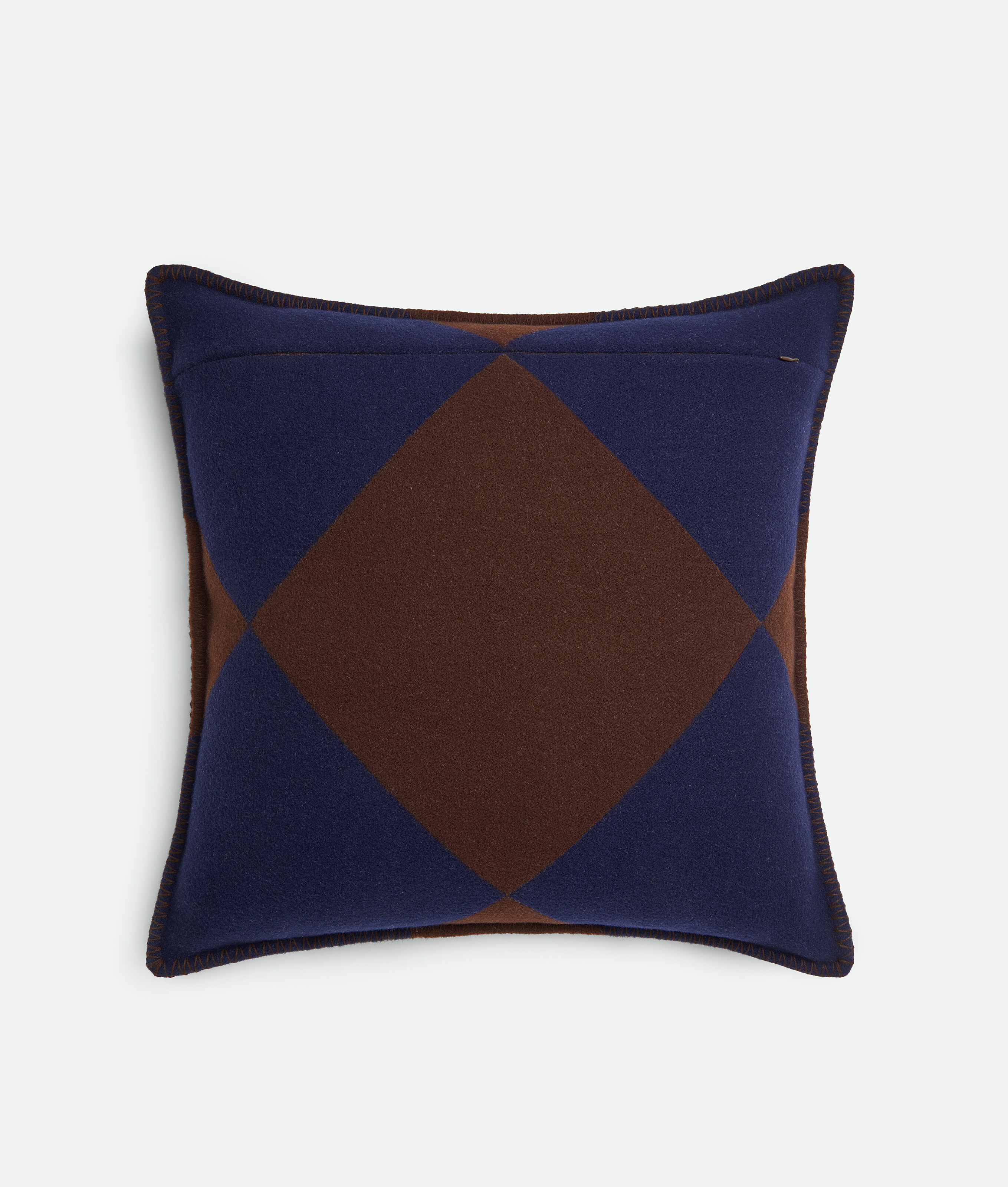 Cuscino a quadri in jacquard in Abyss/wood Bottega Veneta Italia IT - Image 4