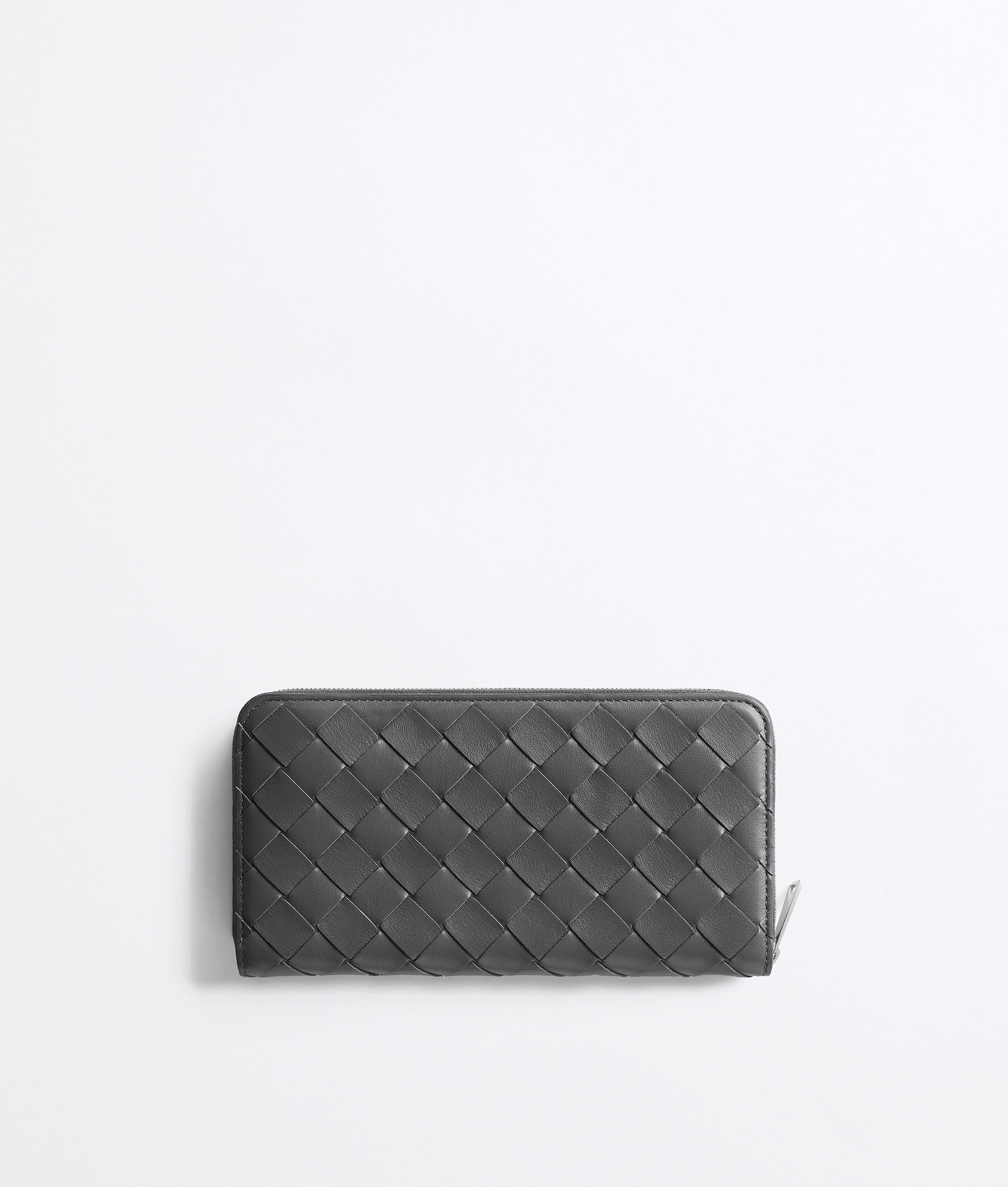 Intrecciato Portemonnaie mit umlaufendem Zip für Herren in Obsidian grey radar Bottega Veneta Deutschland DE - Image 3